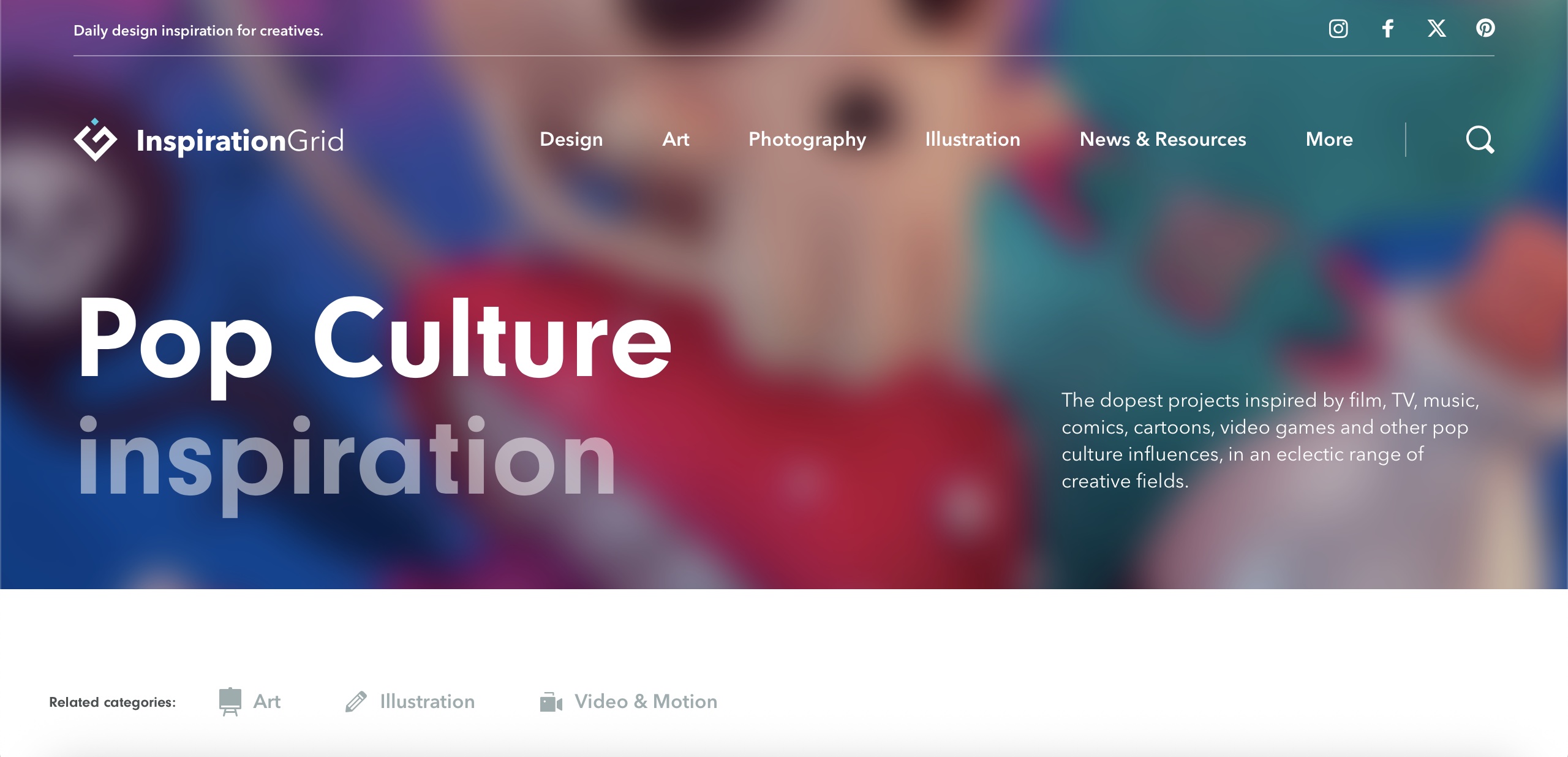 Inspiration Grid Pop Culture